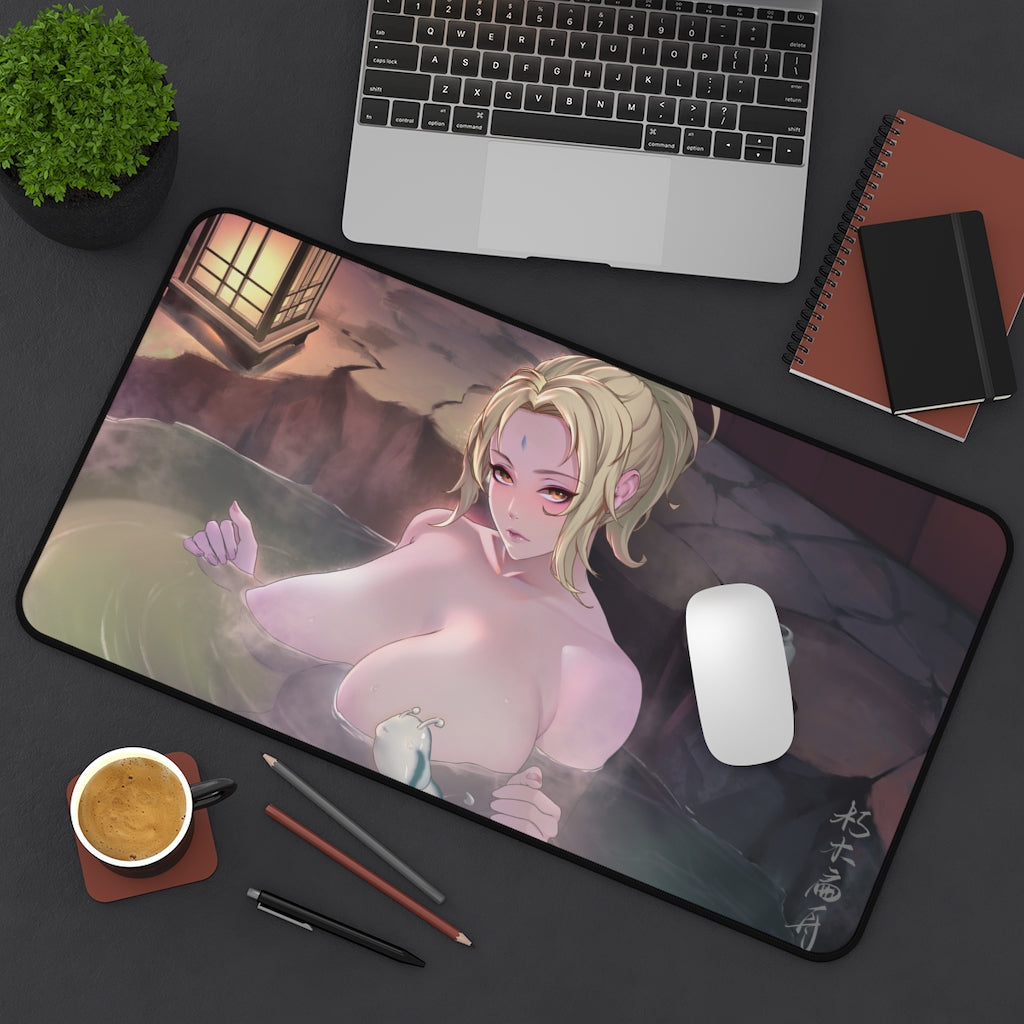 Onsen Tsunade Nude Tits Naruto Desk Mat - Lewd Mousepad - Sexy Anime Girl Playmat