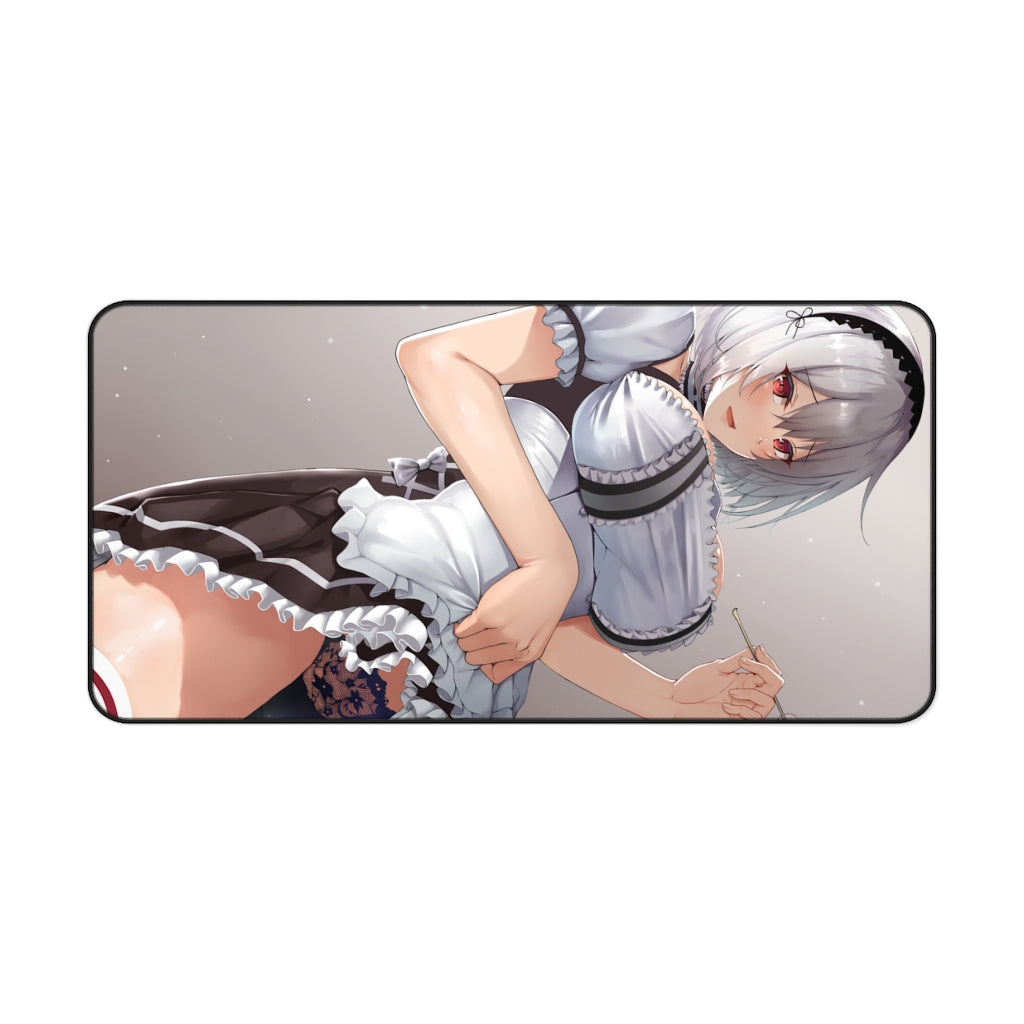 Sirius Flashing Panties Mousepad - Azur Lane Gaming Large Desk Mat - Ecchi Mouse Pad - MTG Playmat