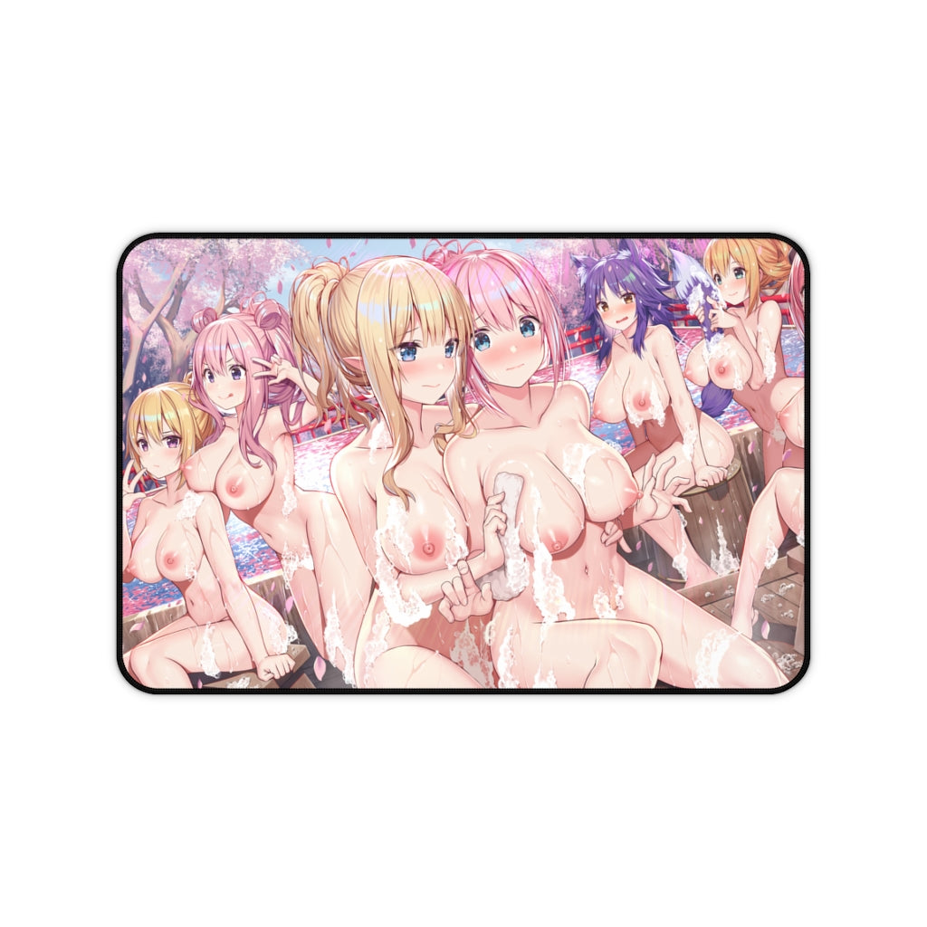 Princess Connect Re Dive Sexy Mousepad - Nude Onsen Waifus Desk Mat - Ecchi Playmat