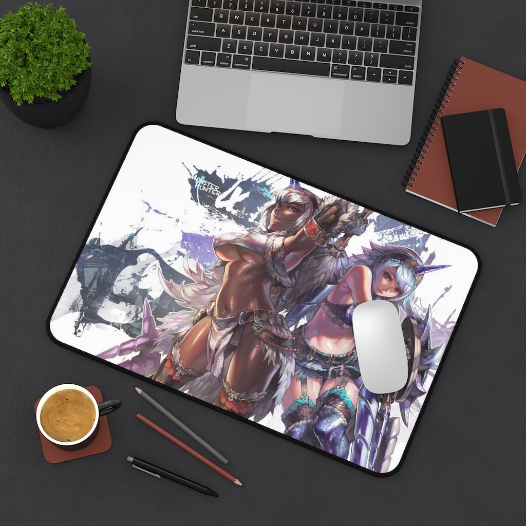 Sexy Monster Hunter Mousepad - Ecchi Large Desk Mat - Gaming Playmat