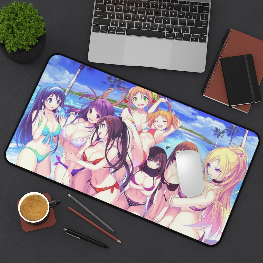 Valkyrie Drive Sexy Mousepad - Bikini Waifus Ecchi Desk Mat - Anime Playmat