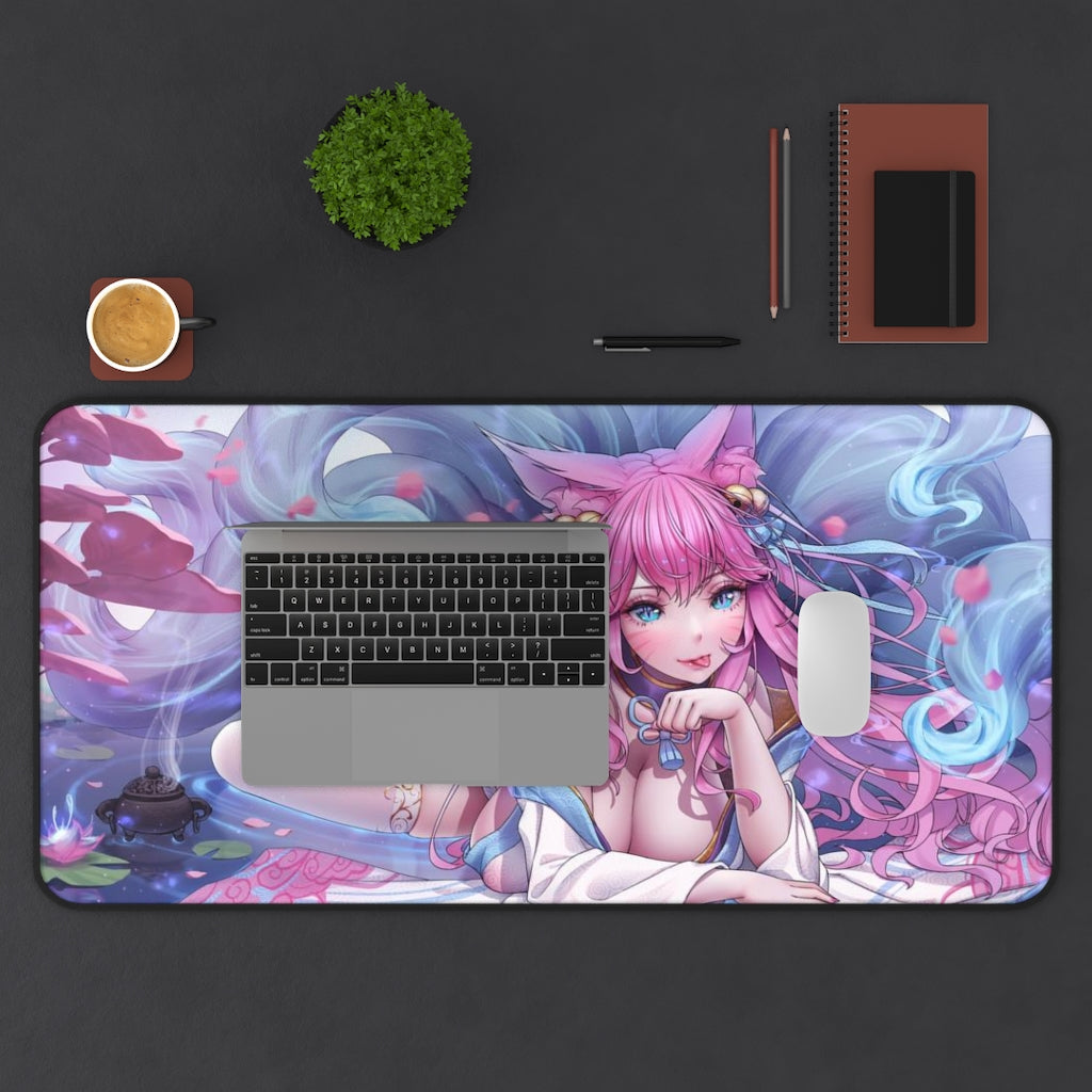 Sexy Ahri Mousepad Doujin - LoL Desk Mat - Big Gaming Mouse Pad - MTG Playmat