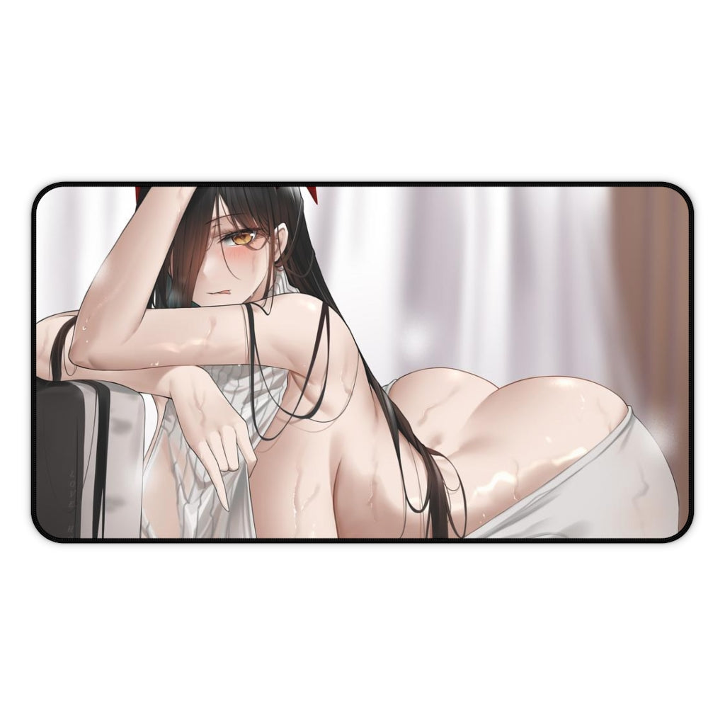 Azur Lane Friedrich Der Grosse Thick Boobs and Butt in Sexy Sweater Desk Mat - Sexy Anime Girl Mousepad - Gaming Playmat