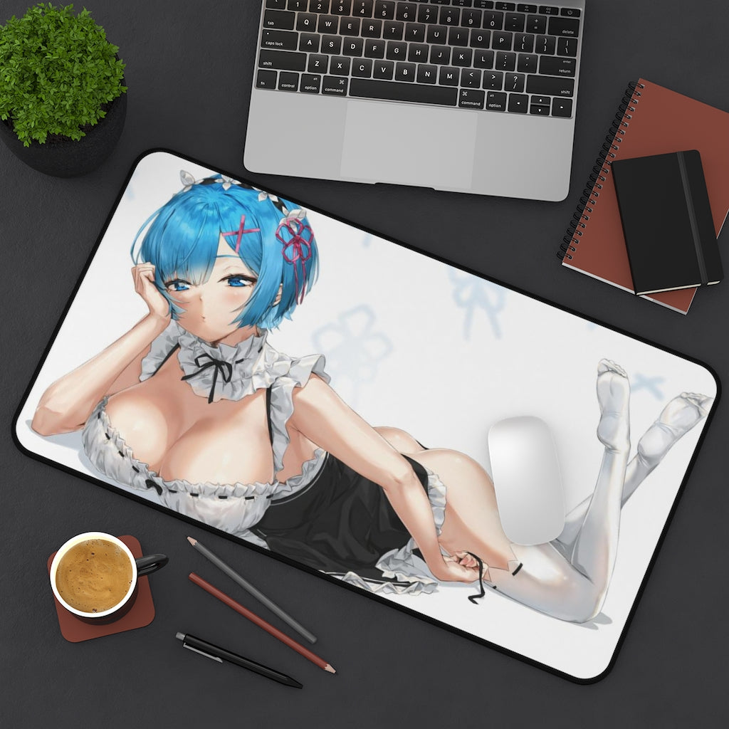 Sexy Maid Rem Re Zero Desk Mat - Non Slip Mousepad