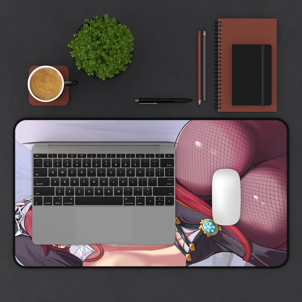 Genshin Impact Rosaria Sexy Butt Desk Mat - Non Slip Mousepad