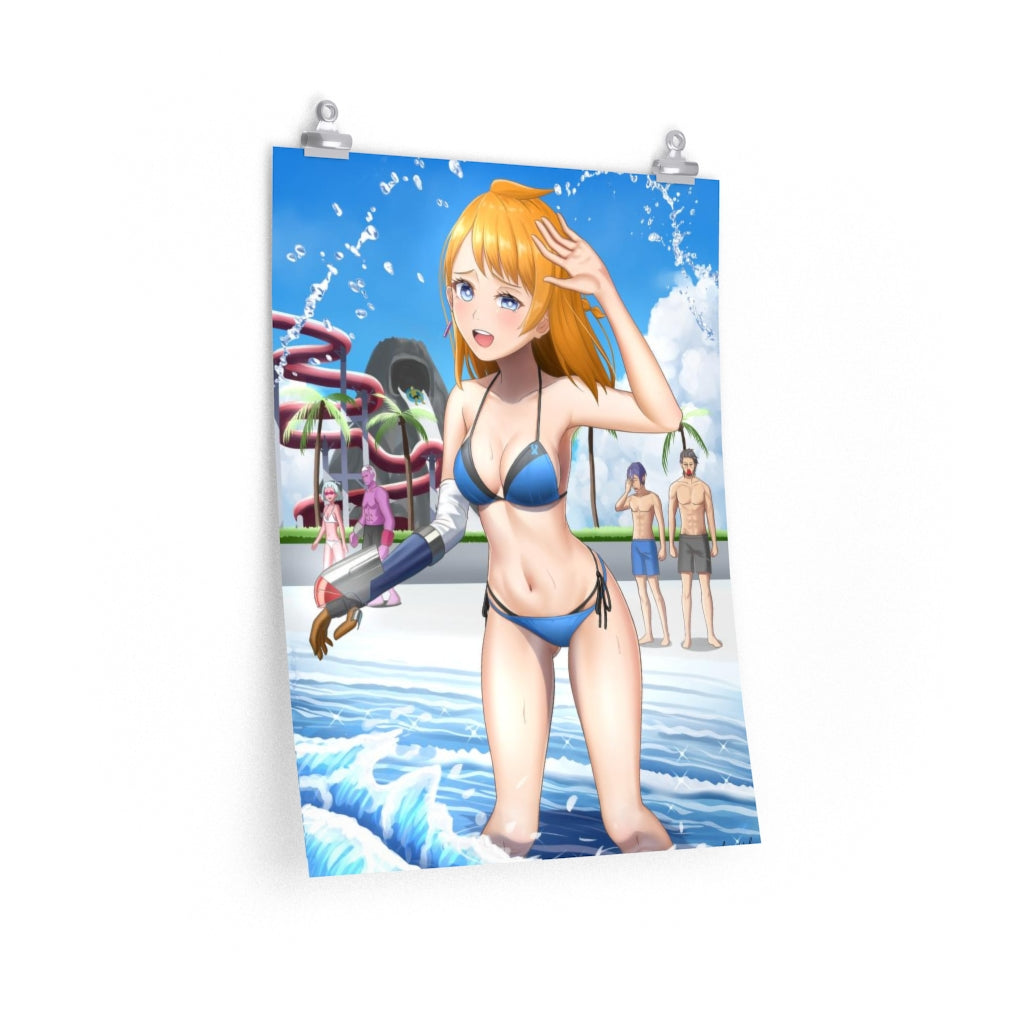 Natsume Bikini Decadence Poster - Lewd Premium Matte Vertical Poster - Adult Wall Art