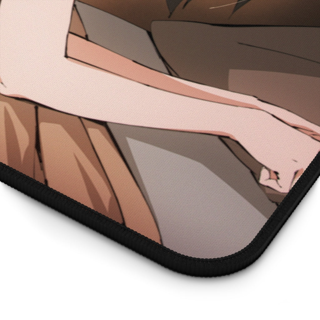 Monogatari Series Ecchi Mousepad - Nude Tsubasa Hanekawa - Large Desk Mat - MTG Playmat