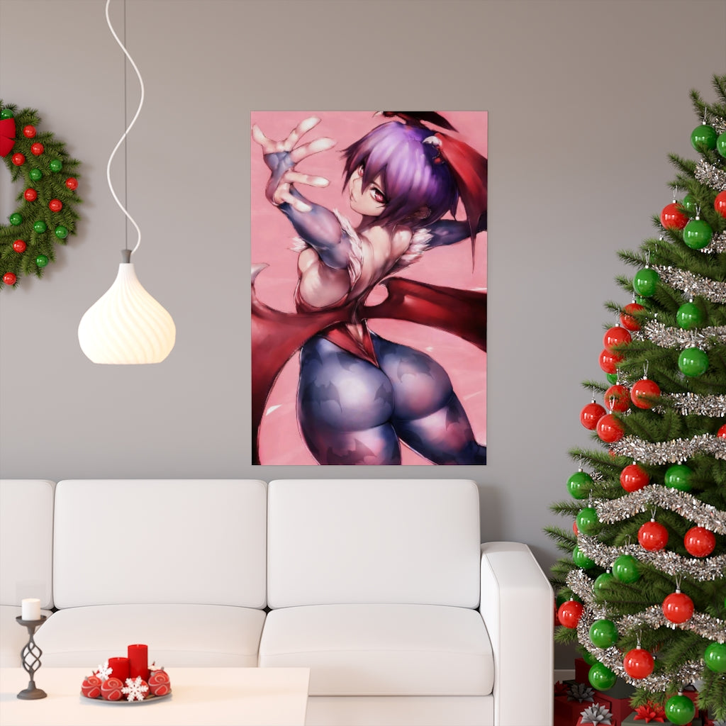 Lilith Aensland Vampire Darstalkers Poster - Lewd Premium Matte Vertical Poster - Adult Wall Art