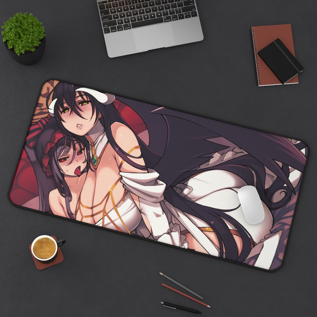 Overlord Sexy Shalltear Bloodfallen and Albedo Desk Mat - Non Slip Mousepad