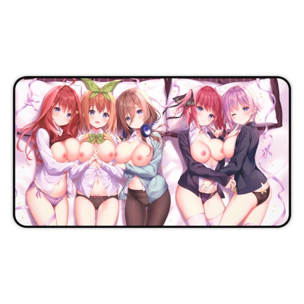 The Quintessential Quintuplets Anime Mousepad - Large Desk Mat - Ecchi Mouse Pad - MTG Playmat