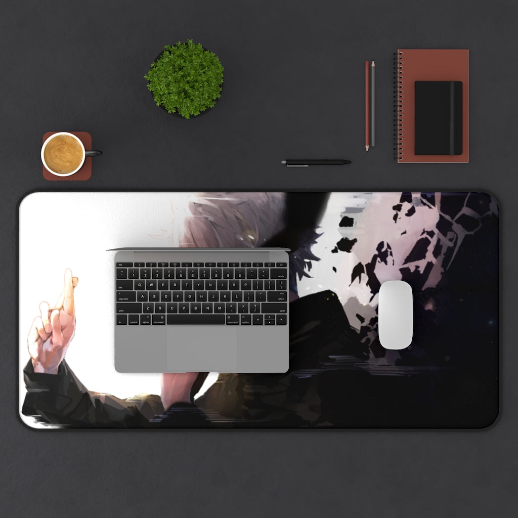 Gojo Satoru Mouse Pad - jujutsu kaizen desk mat , Large pad for Keyboard and Mouse Extended Size Desk. - The Mouse Pads Ninja Home Decor