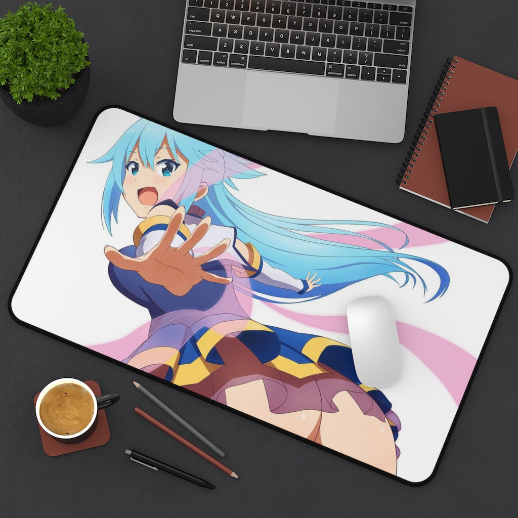 Konosuba Aqua Sexy Mousepad - Upskirt Desk Mat - Ecchi Playmat