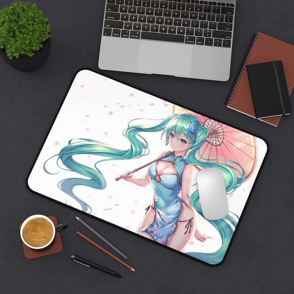 Hatsune Miku Vocaloid Sexy Qipao Chinese Dress Gaming Desk Mat - Anime Mousepad - Sexy Girl Playmat