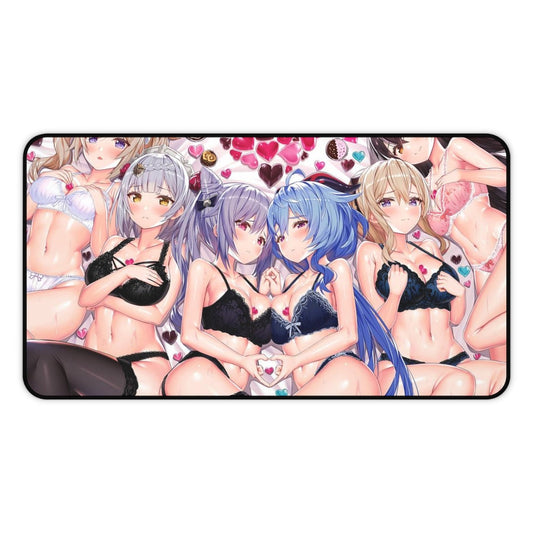 Genshin Impact Sexy Mousepad - Lingerie Waifus Gaming Desk Mat - Ecchi Playmat