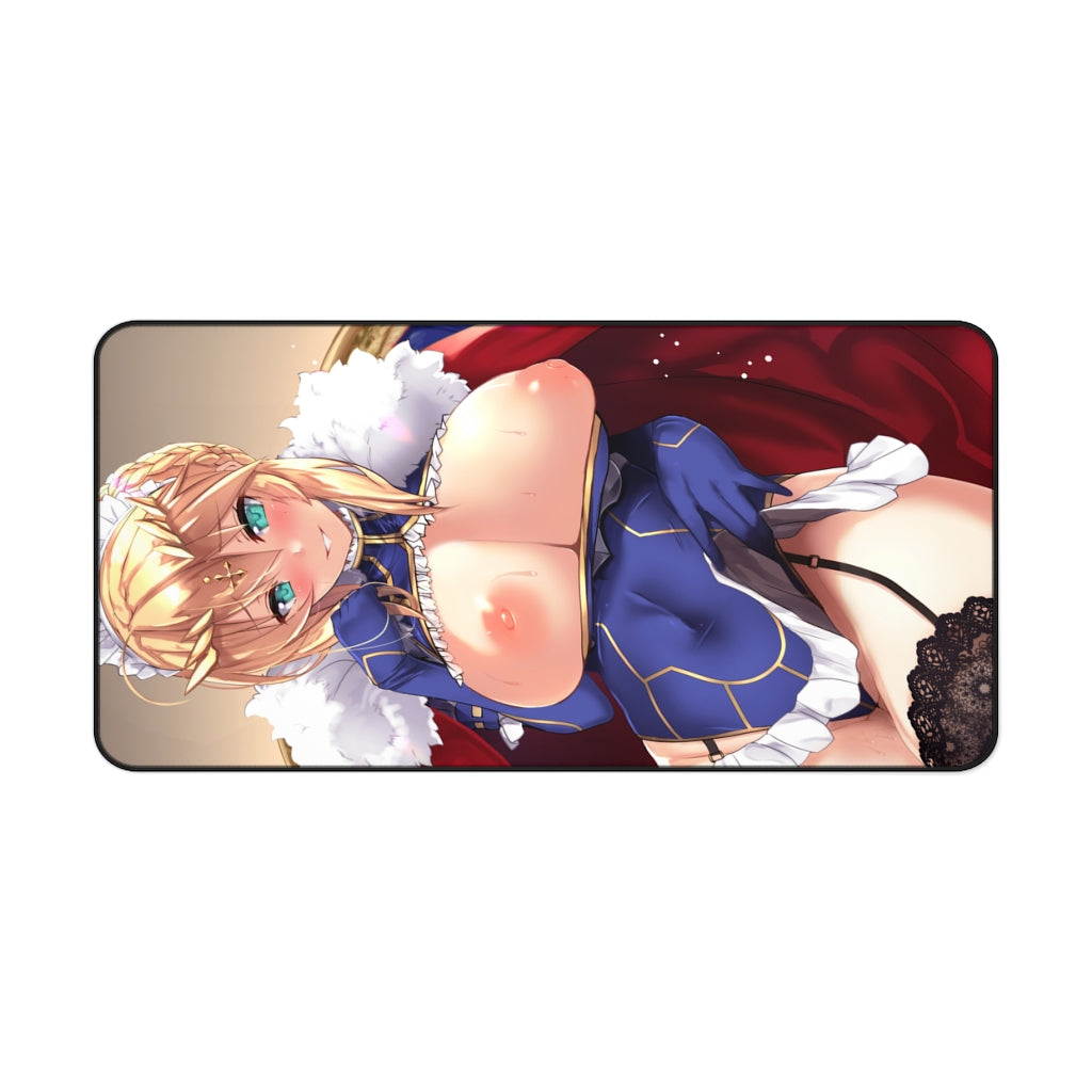 Nude Tits Artoria Pendragon Fate Grand Order Desk Mat - Non Slip Mousepad