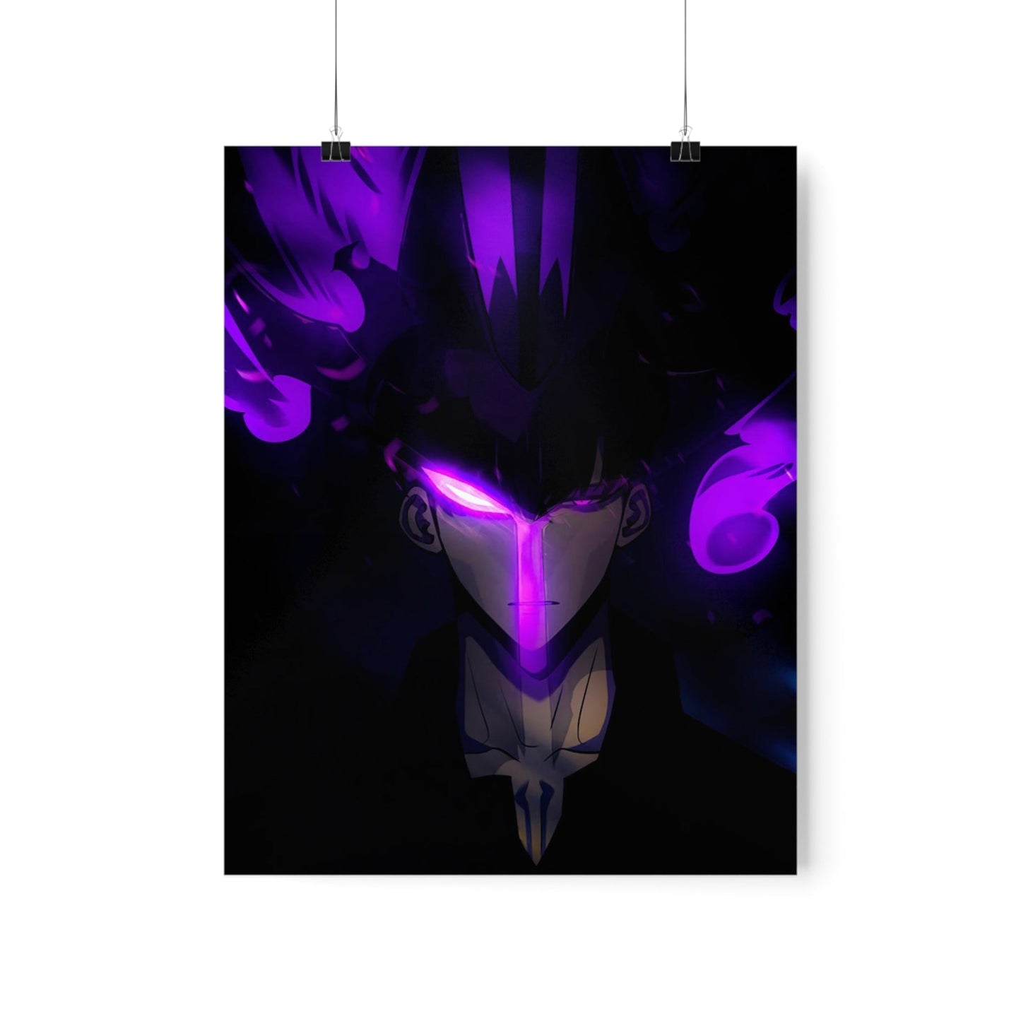 Solo Leveling Poster - Premium Matte Vertical Poster - Shadow Monarch Anime Wall Art Decor