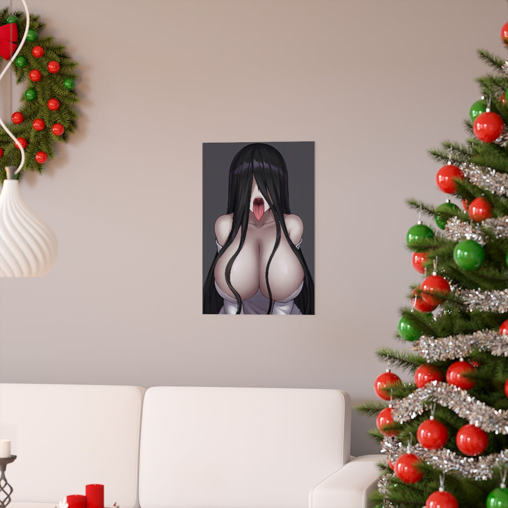 BJ Sadako Big Tits The Ring Hentai Poster - Lewd Premium Matte Vertical Poster - Adult Wall Art