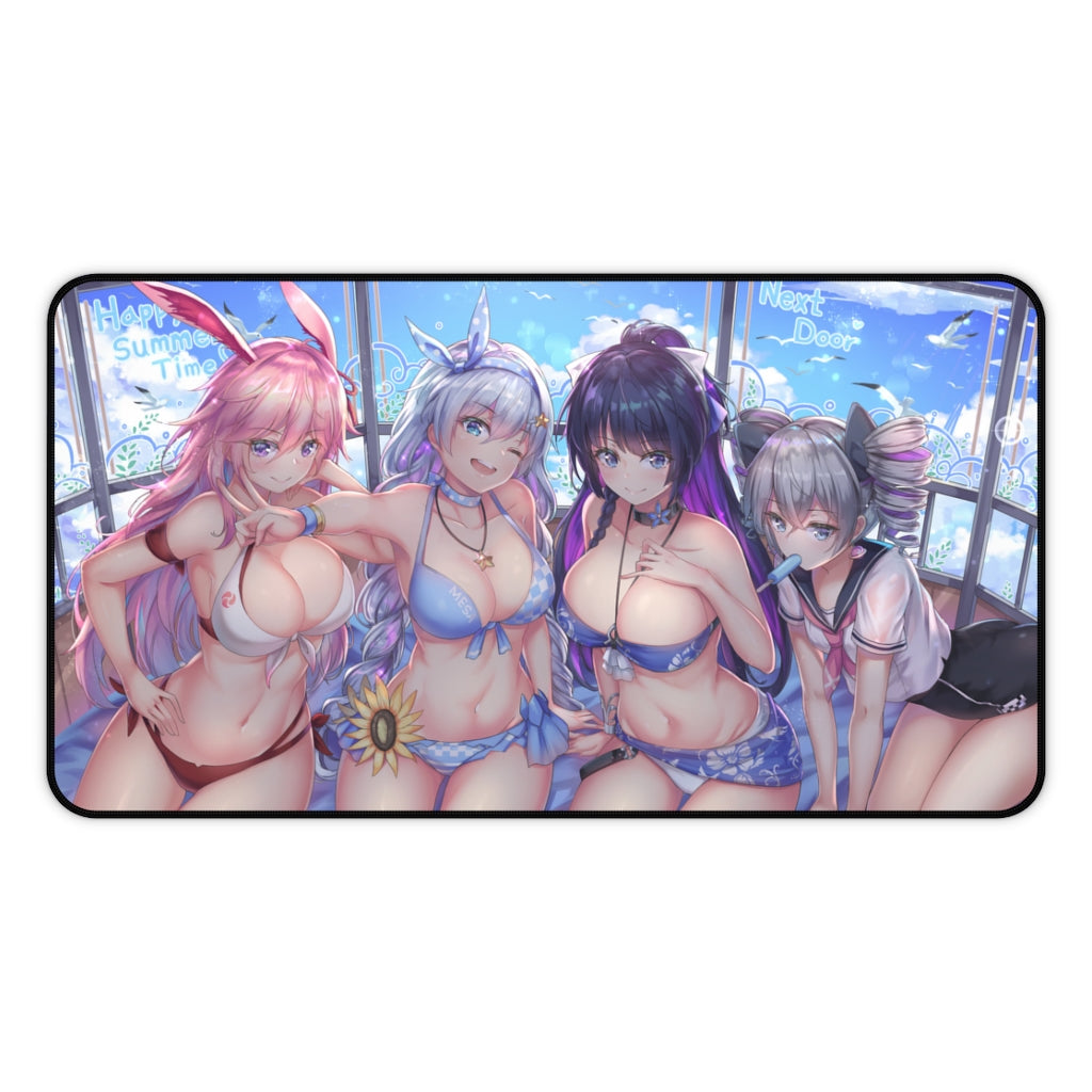 Honkai Impact Sexy Bikini Waifus Gaming Desk Mat - Anime Mousepad - Sexy Girls Playmat