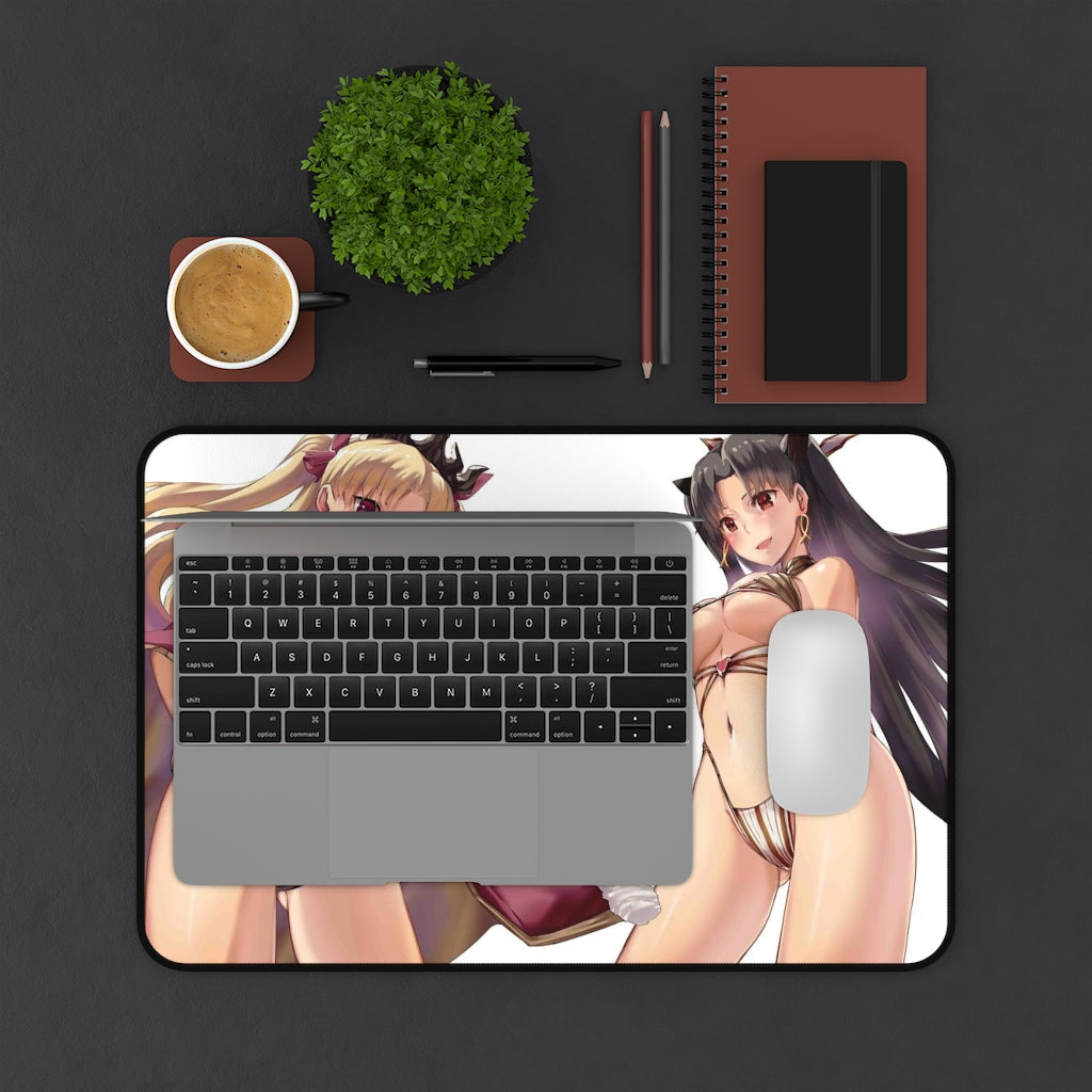 Fate Grand Order Sexy Mousepad - Ereshkigal And Ishtar Ecchi Desk Mat - Gaming Playmat