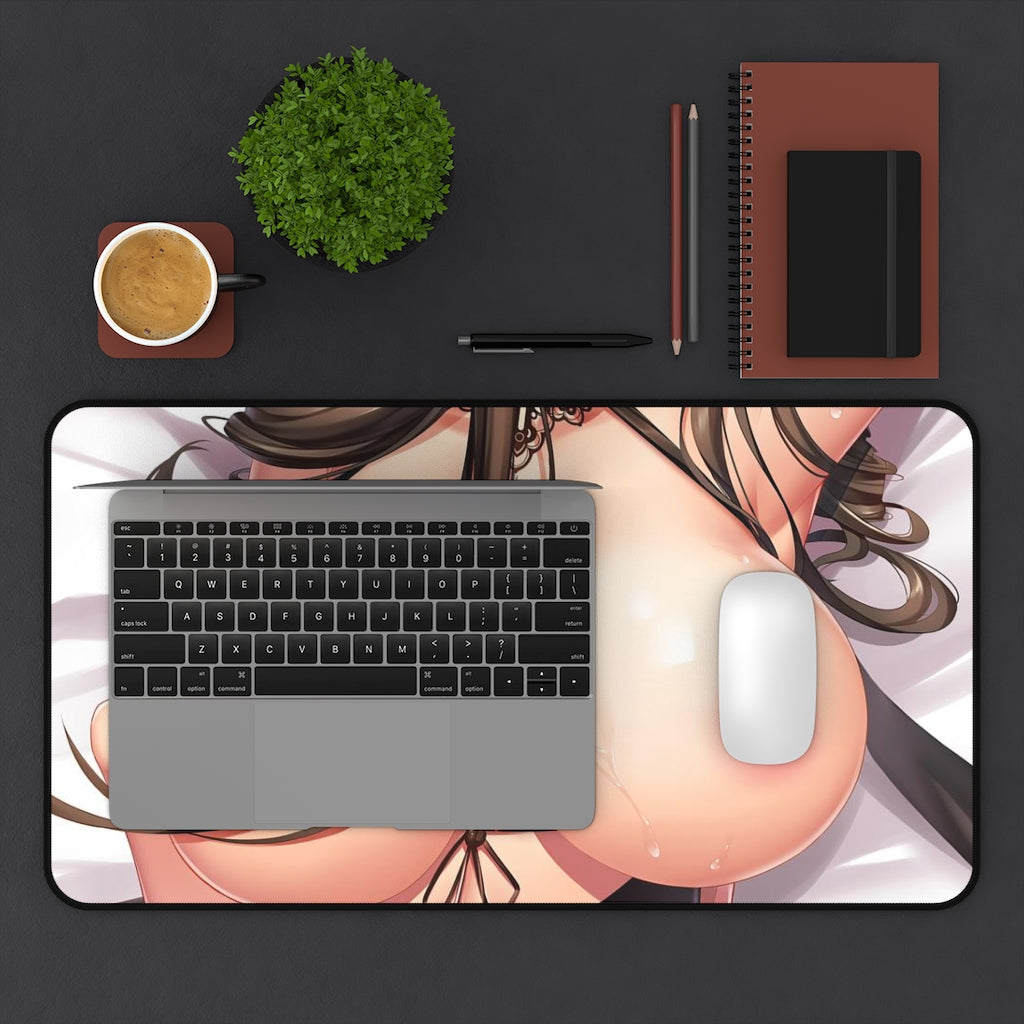 Large Anime Ecchi Desk Mat | Huge Oppai Boobs | Big Gaming Mousepad - MTG Playmat