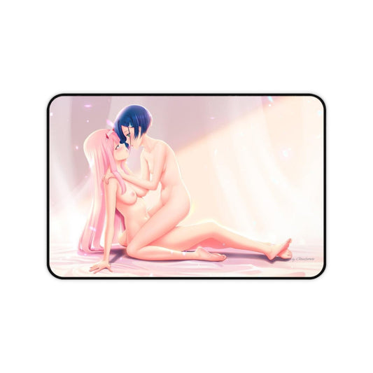 Nude Zero Two and Ichigo Darling In The Franxx Desk Mat - Non Slip Mousepad