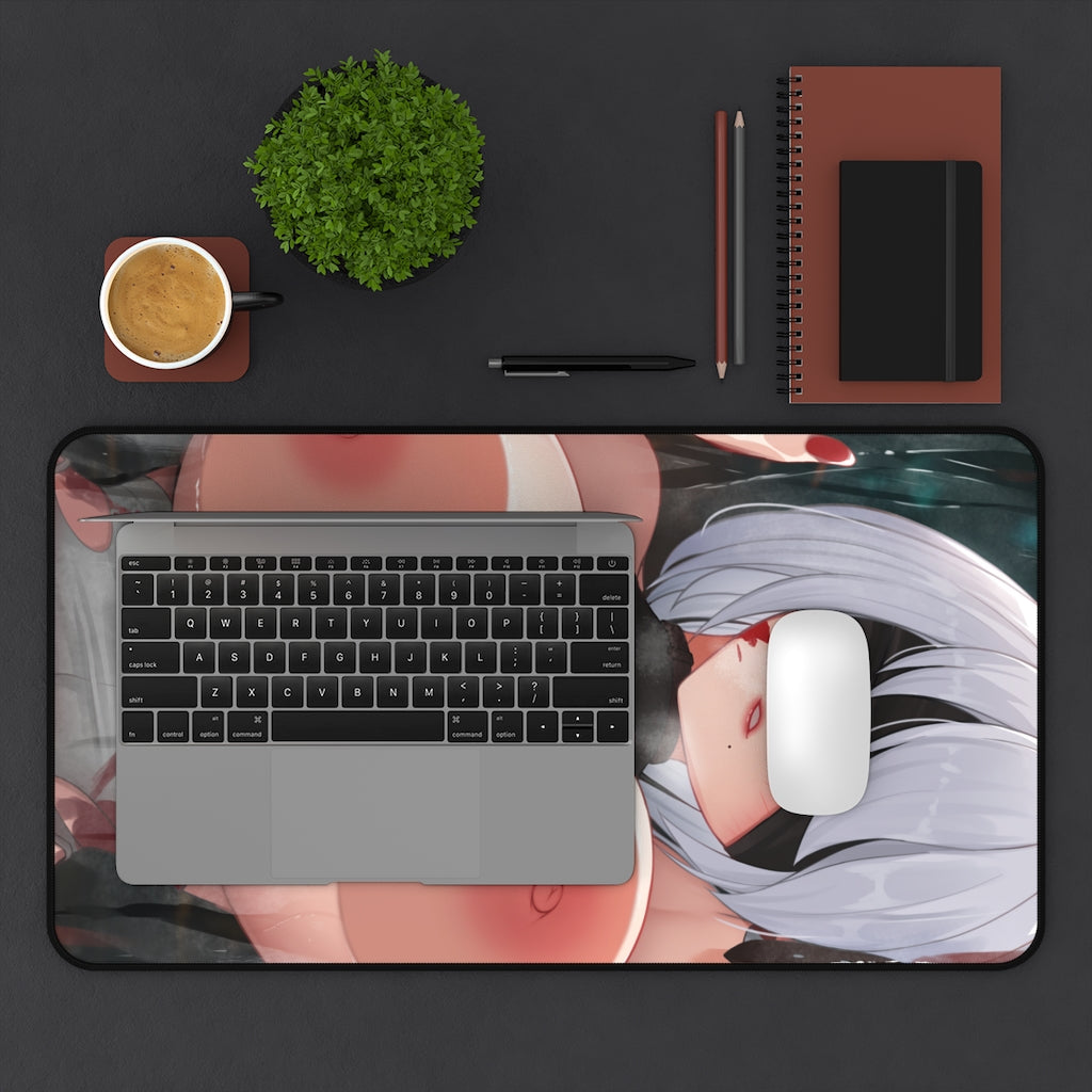 Nier Automata Hentai Nude Tits 2B Desk Mat - Non Slip Mousepad