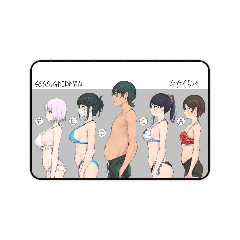 SSSS Gridman Boobs Size Bust Chart Mousepad - Non Slip Desk Mat