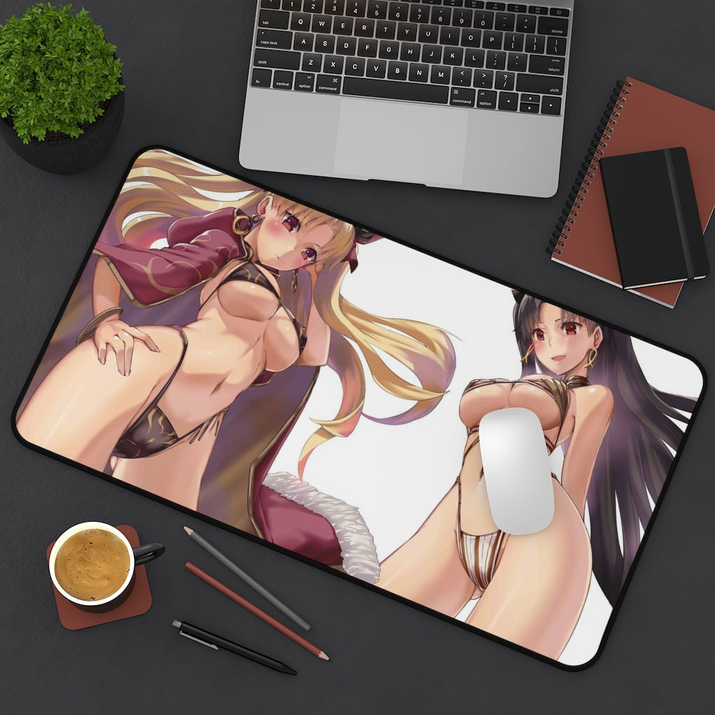 Fate Grand Order Sexy Mousepad - Ereshkigal And Ishtar Ecchi Desk Mat - Gaming Playmat