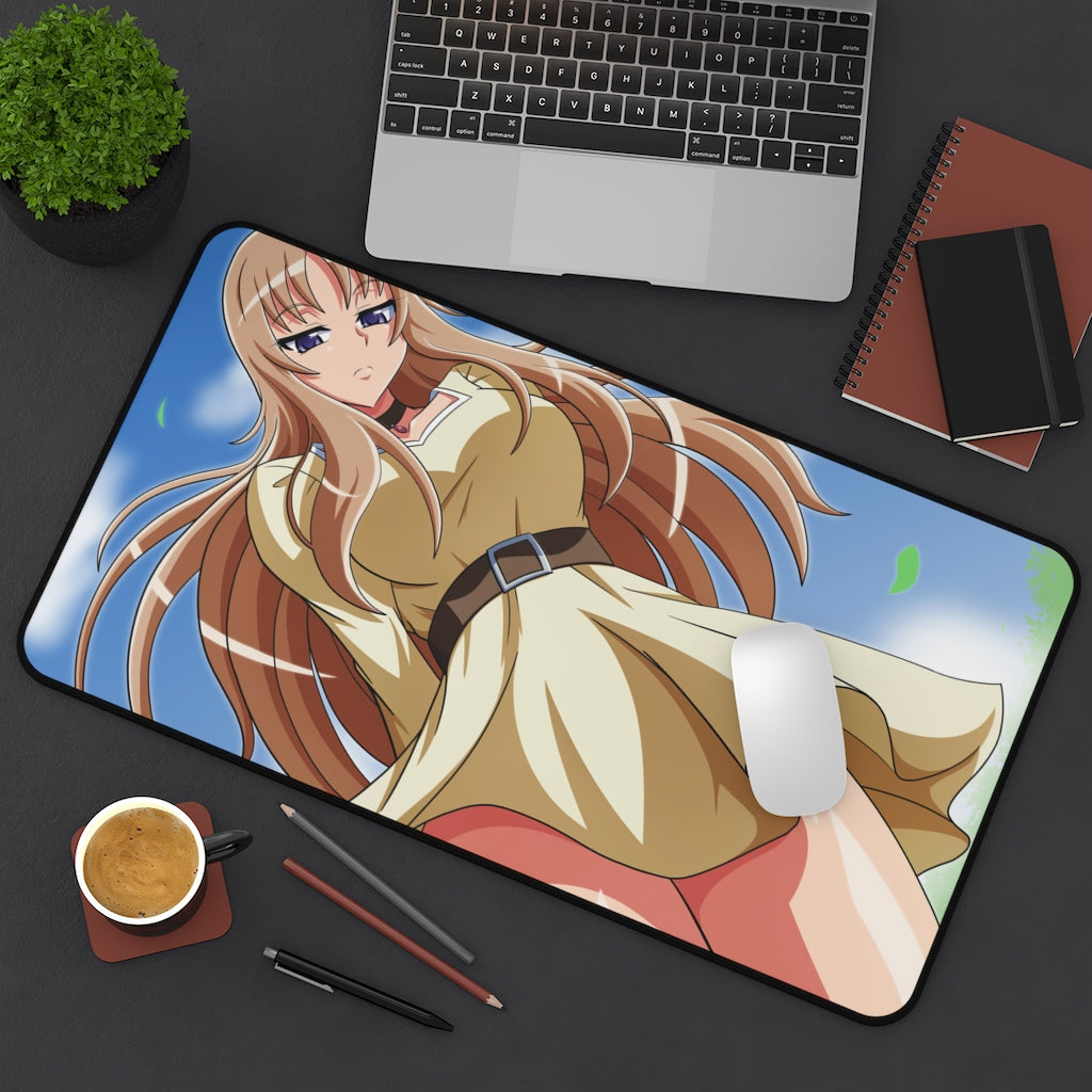 Thick Thighs Aquila Yuna Saint Seiya Desk Mat- Sexy Anime Girl Mousepad - Gaming Playmat