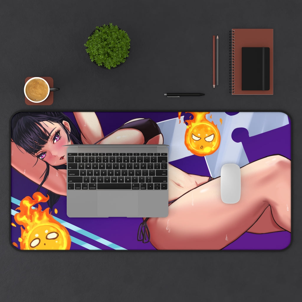 Fire Force Maki Oze Hot Bikini Gaming Desk Mat - Anime Mousepad - Sexy Girl Playmat