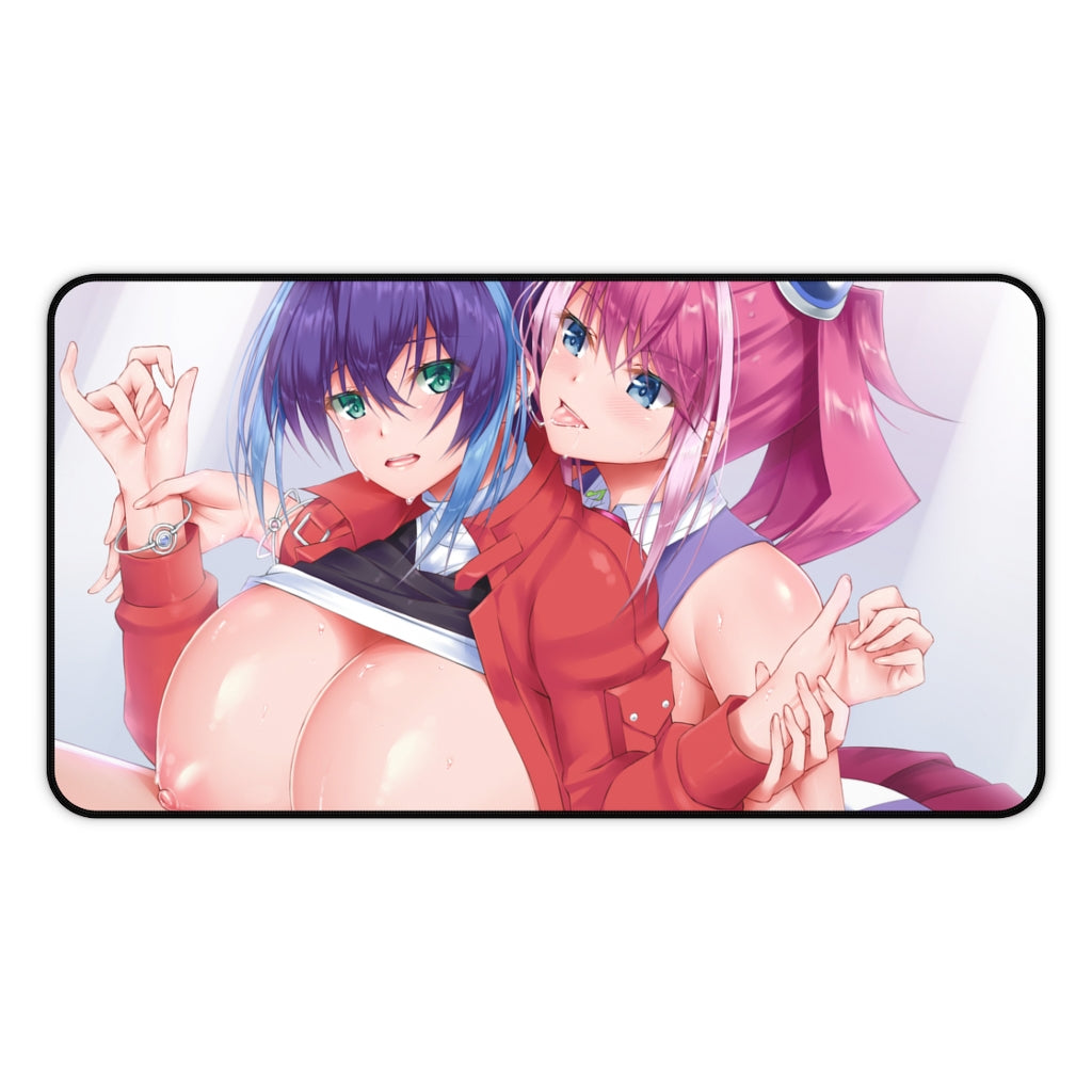 Hiiragi Yuzu and Serena Yugioh Boobs Play Desk Mat - Sexy Anime Girls Mousepad - Gaming Playmat