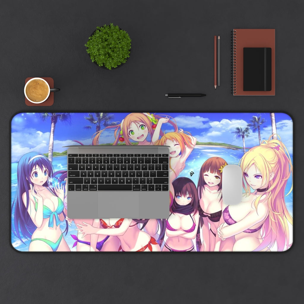 Valkyrie Drive Sexy Mousepad - Bikini Waifus Ecchi Desk Mat - Anime Playmat