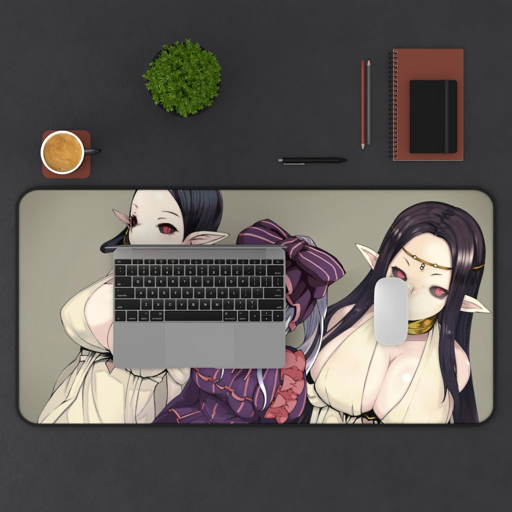 Overlord Shalltear Bloodfallen and Busty Vampire Brides Desk Mat - Non Slip Mousepad