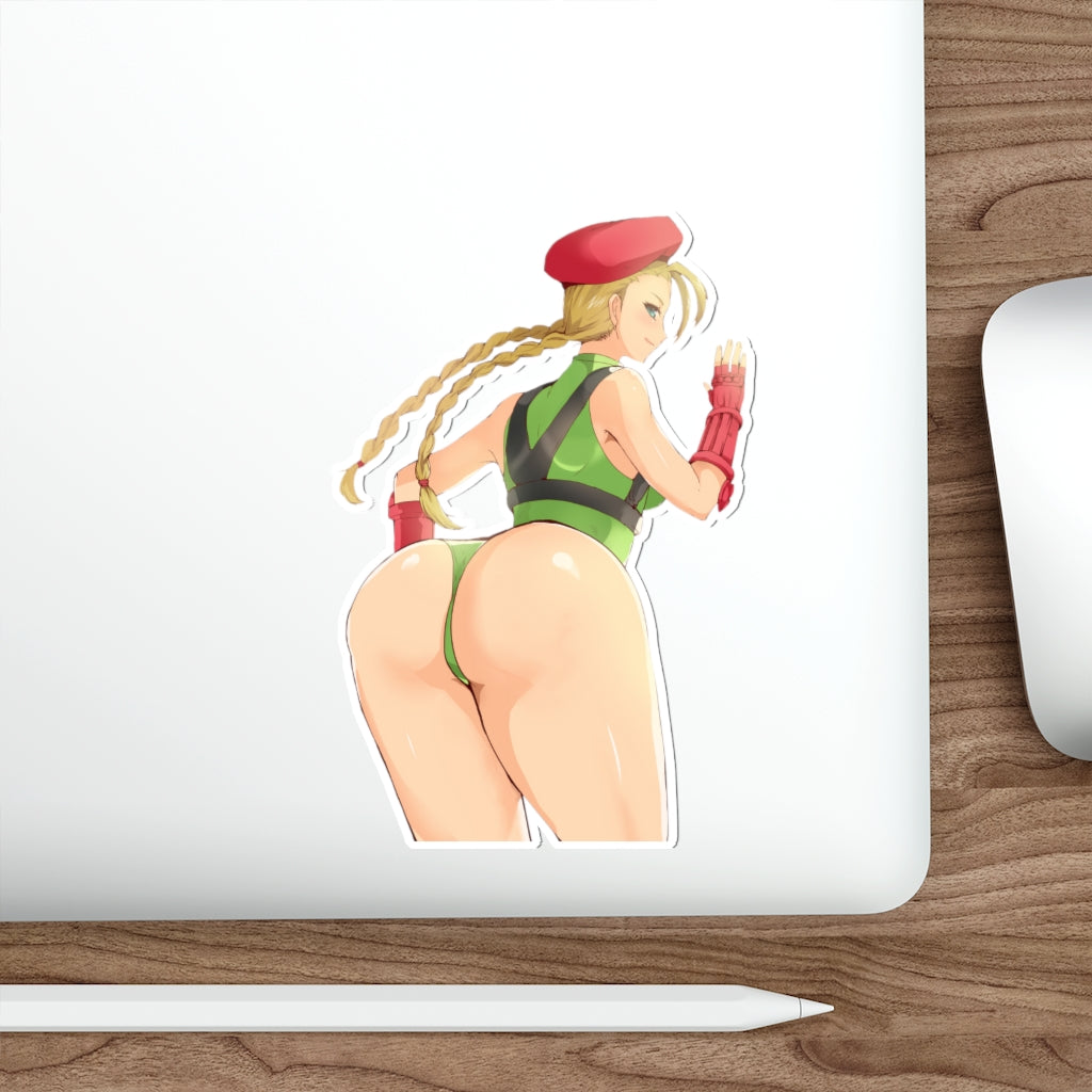 Big Butt Cammy Street Fighter Waterproof Sticker - Ecchi Vinyl Decal