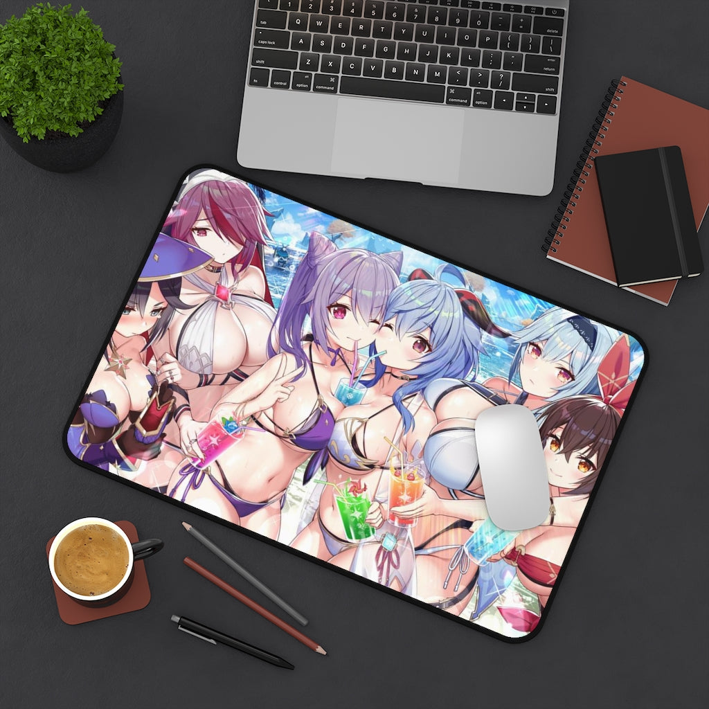 Genshin Impact Anime Mousepad Doujin - Desk Mat - Big Gaming Mouse Pad - MTG Playmat