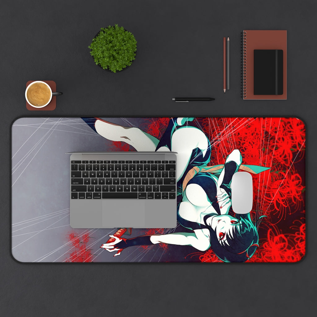 Inuyasha Sexy Hair Demon Sakasagami no Yura Gaming Desk Mat - Anime Mousepad - Sexy Girl Playmat