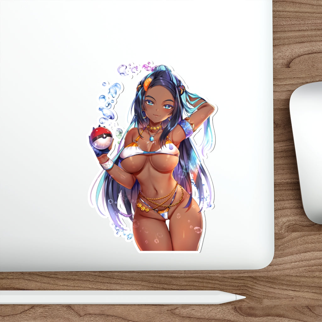 Sexy Bikini Nessa Pokemon Trainer Waterproof Sticker - Ecchi Vinyl Decal