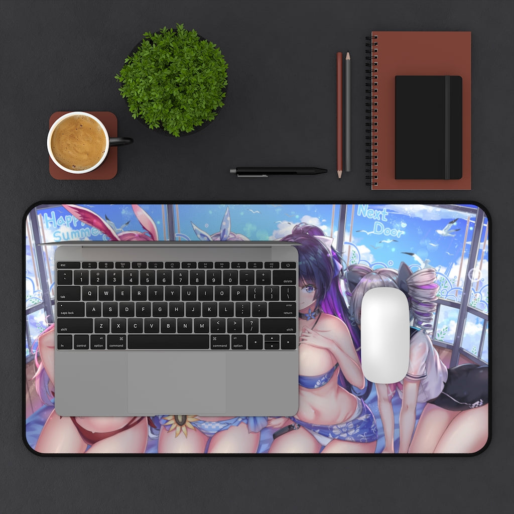 Honkai Impact Sexy Bikini Waifus Gaming Desk Mat - Anime Mousepad - Sexy Girls Playmat