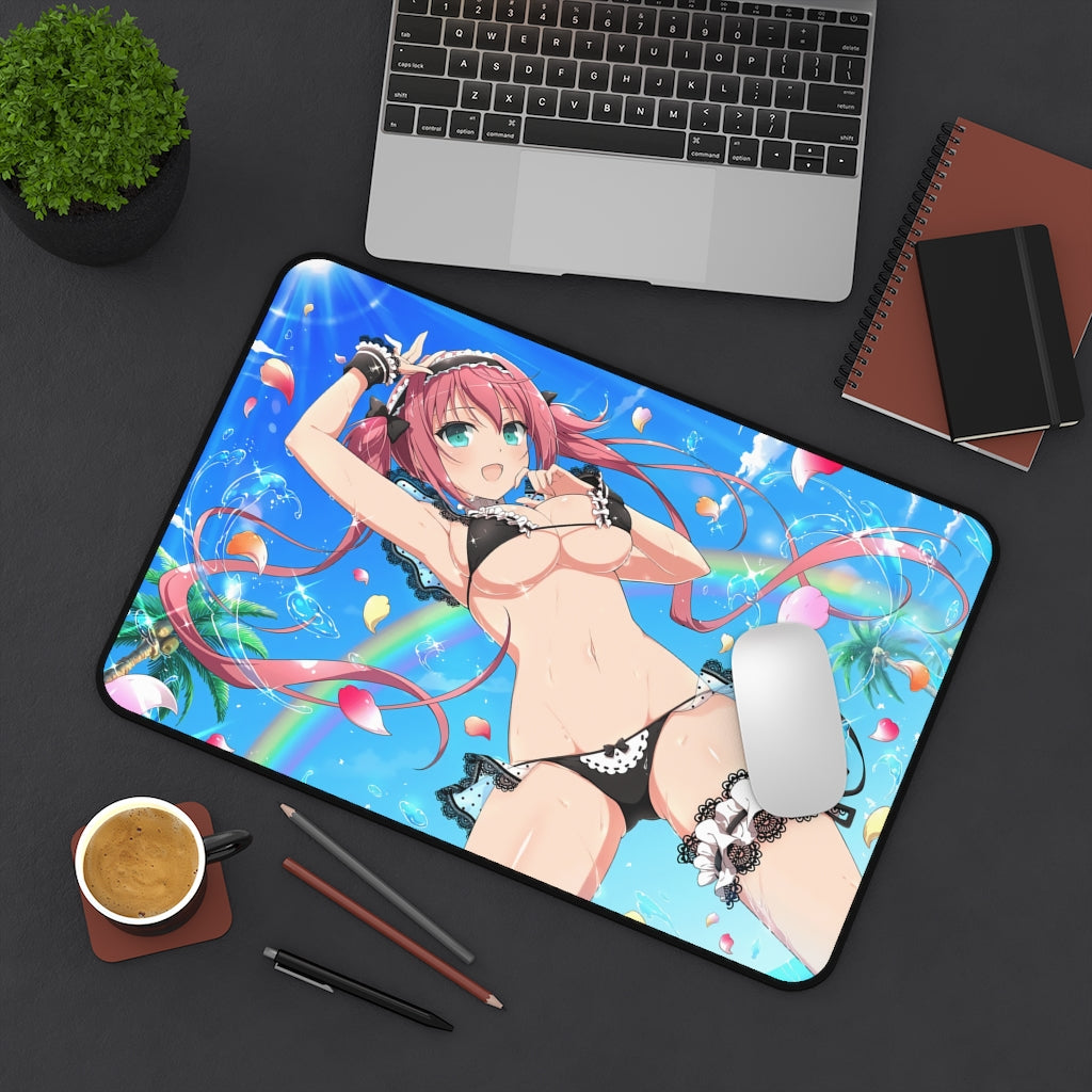 Sexy Bikini Maid Queen's Blade Desk Mat - Non Slip Mousepad