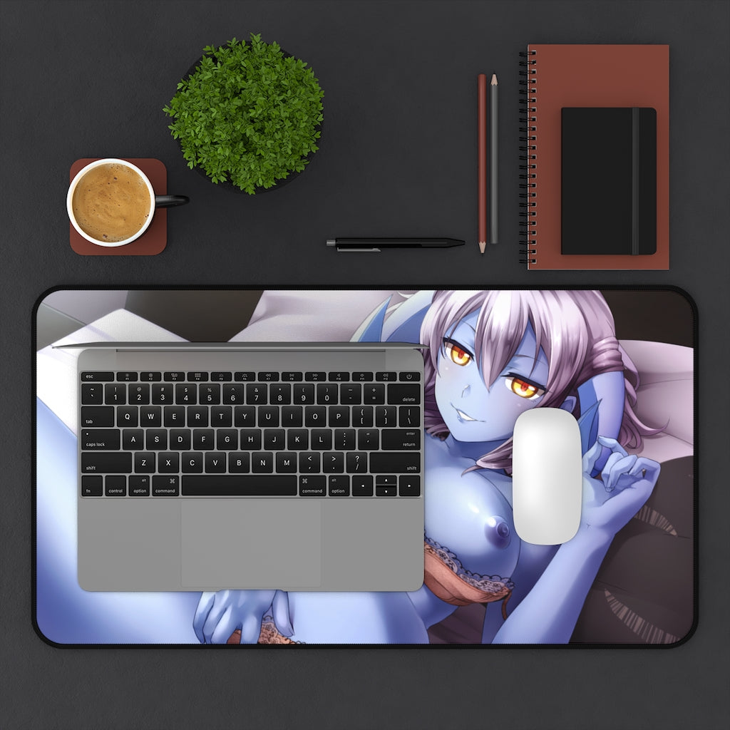 Celeste Luvendass HuniePop Nude Tits and Panties Desk Mat - Sexy Anime Girl Mousepad - Gaming Playmat