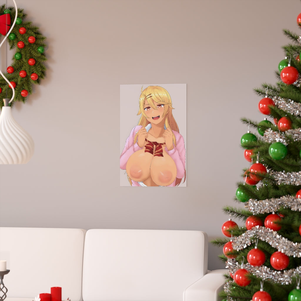 Big Tits Ouga Saki Amaryllis Gumi Ecchi Poster - Lewd Premium Matte Vertical Poster - Adult Wall Art