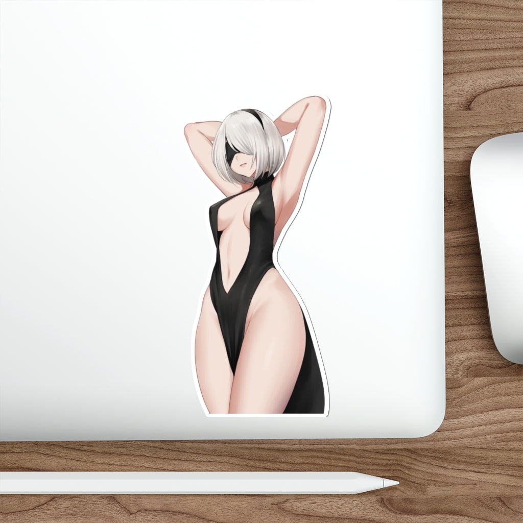 2B Cocktail Dress Waterproof Sticker - Nier Automata Ecchi Vinyl Car Decal