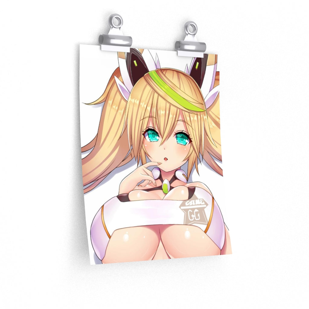 Big Tits Gene Phantasy Star Poster - Lewd Premium Matte Vertical Poster - Adult Wall Art