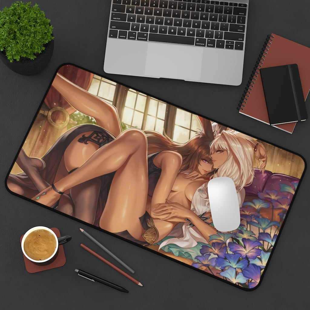 Final Fantasy 14 Mousepad - Ecchi Gaming Large Desk Mat - MTG Playmat