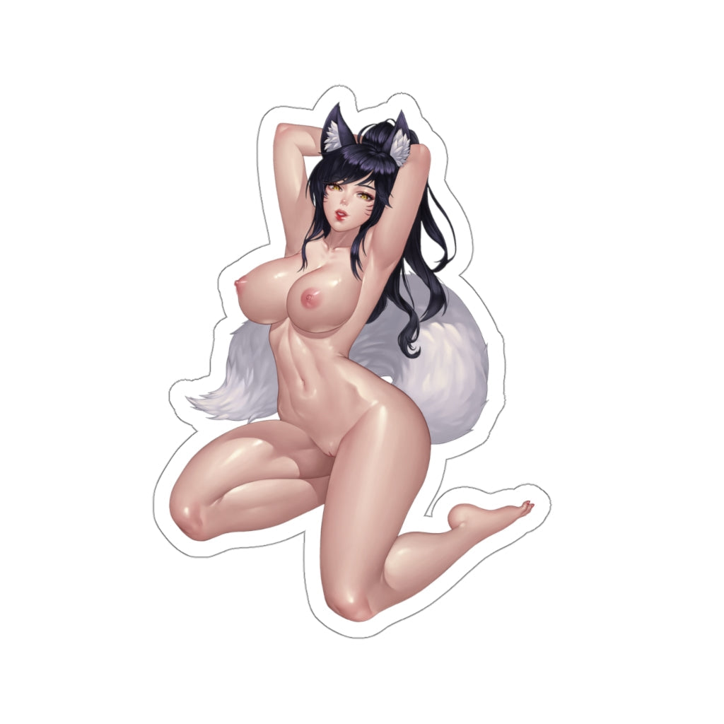 Nude Ahri League of Legends Hentai Waterproof Sticker - Ecchi Vinyl Decal