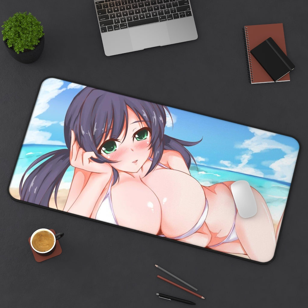 Toujou Nozomi Love Live Huge Bikini Boobs Desk Mat - Non Slip Mousepad