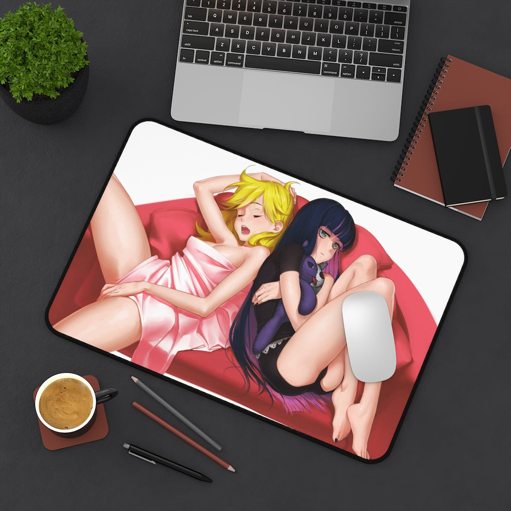 Panty and Stocking with Garterbelt Sexy Waifus Desk Mat - Non Slip Mousepad