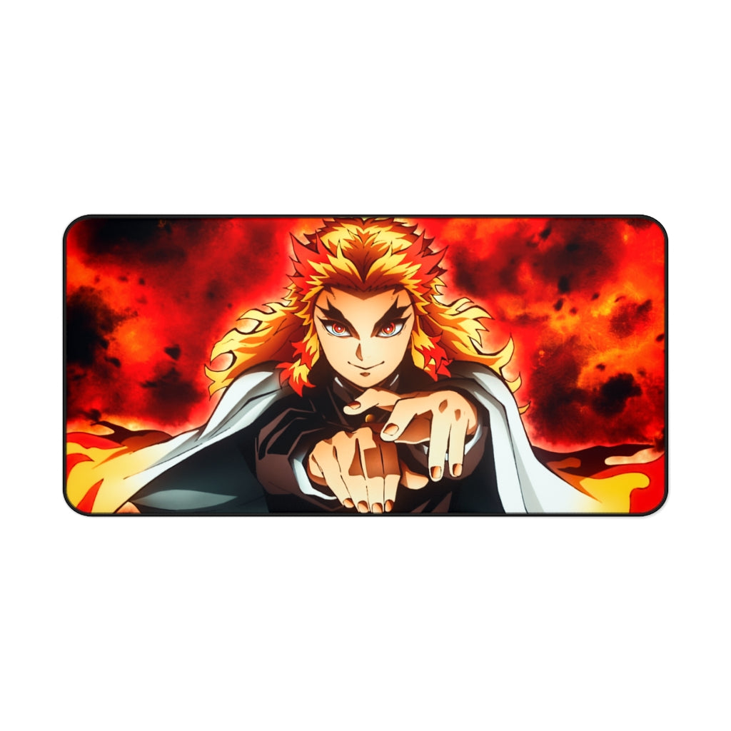 Demon Slayer Mouse pad Anime Large Desk Mat - Kyōjurō Rengoku - The Mouse Pads Ninja Home Decor