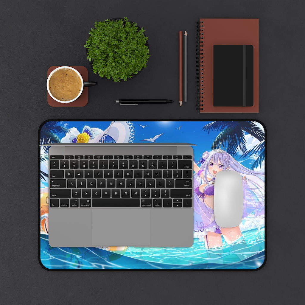 Re Zero Sexy Mousepad - Beach Waifus Desk Mat - Ecchi Playmat