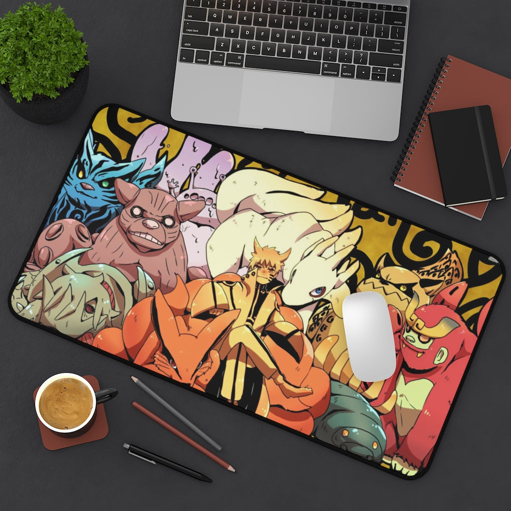 Naruto Anime Mouse Pad / Desk Mat - Tailed beasts - The Mouse Pads Ninja Home Decor